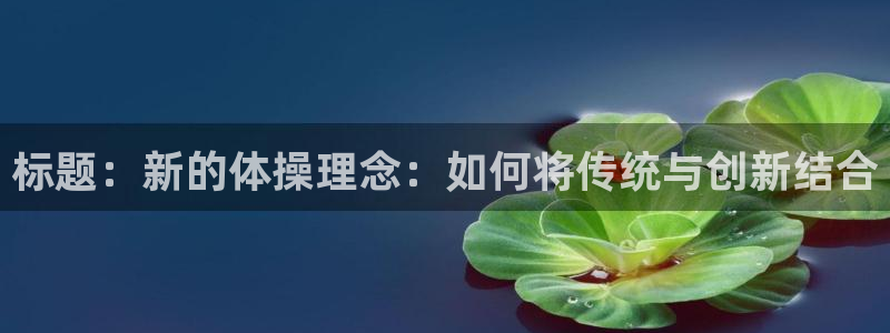 标题：新的体操理念：如何将传统与创新结合