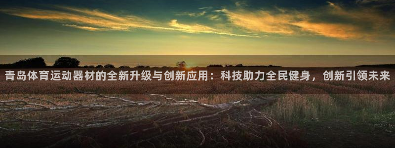 青岛体育运动器材的全新升级与创新应用：科技助力全民健身，创新引领未来